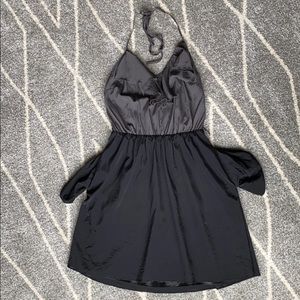 Express Grey and Black Dress with pockets